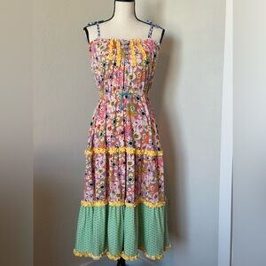 NEW Matilda Jane Strapless Floral Tiered Maxi Dress